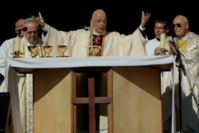 Cardinal Francis George celebrating U